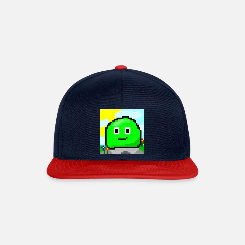 Sweet Pixel Slime - Snapback Cap - navy/red