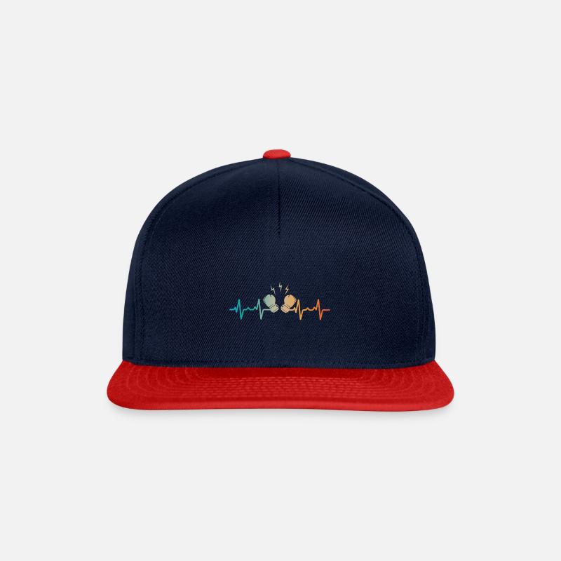 Battito cardiaco della boxe - Snapback Cap - navy/rosso