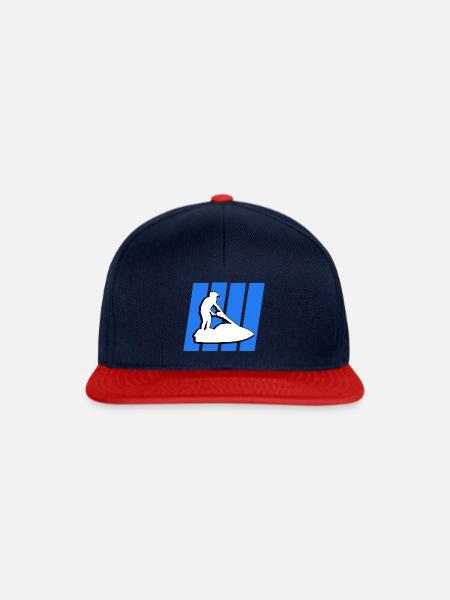 jet ski - Snapback Cap - Navy/Rot