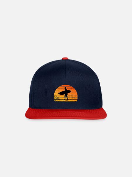 Surfing - Snapback Cap - Navy/Rot