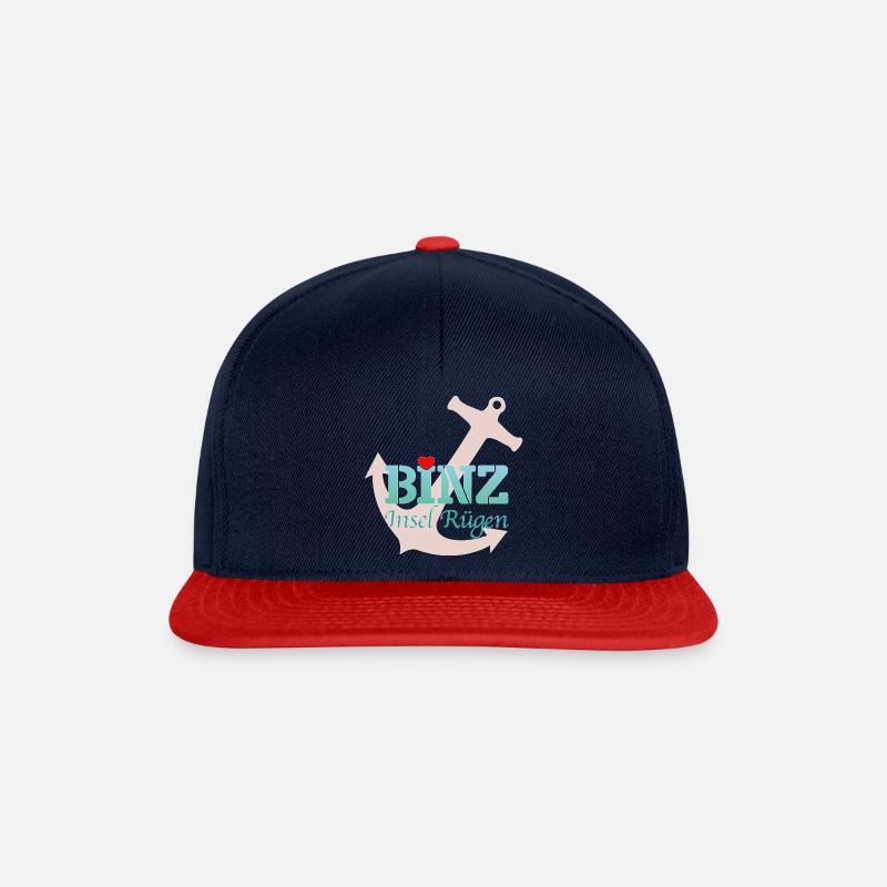 Binz bien-aimé - Casquette snapback - bleu marine/rouge