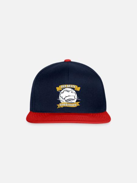 Der Beste Hobbykoch - Snapback Cap - Navy/Rot