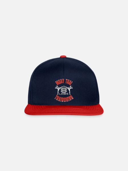 Muay Thai - Snapback Cap - Navy/Rot