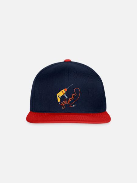 Girlpower - Snapback Cap - Navy/Rot