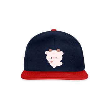 Liebe Kuh - Snapback Cap - Navy/Rot - Vorne