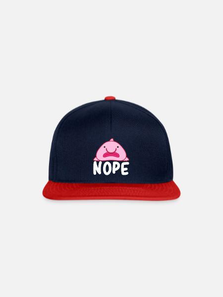 Blobfisch - Snapback Cap - Navy/Rot