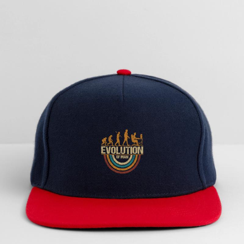 Programmierer Computerfreak Evolution Retro Snapback Cap