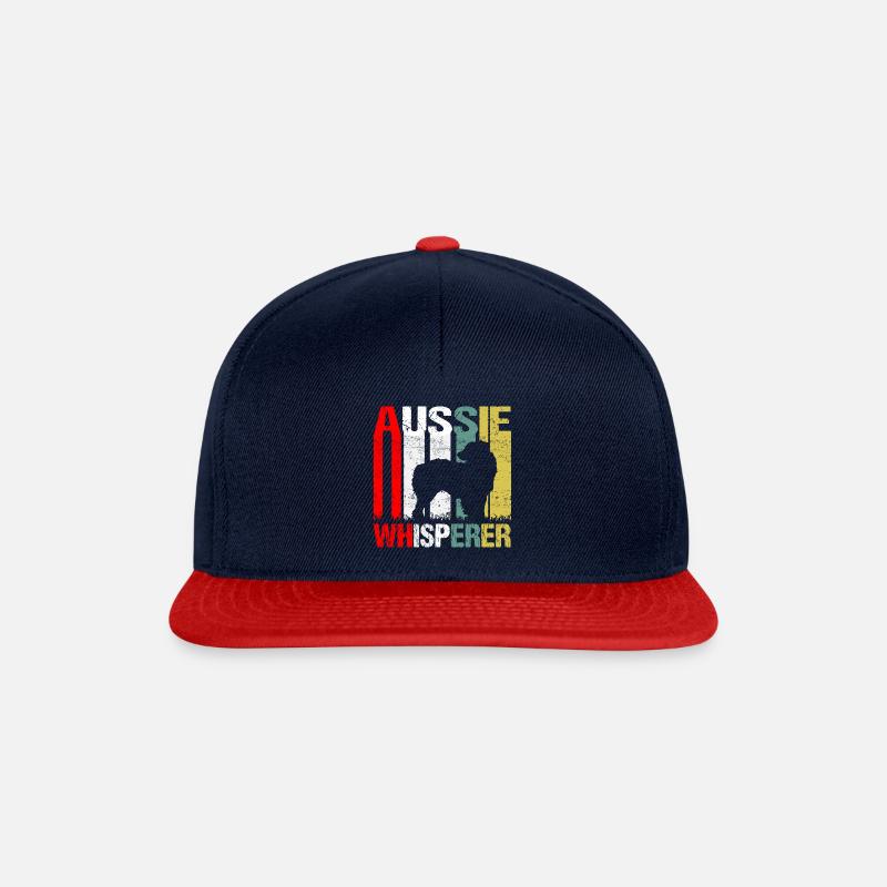 Aussie Whisperer Vintage - Snapback Cap - navy/red