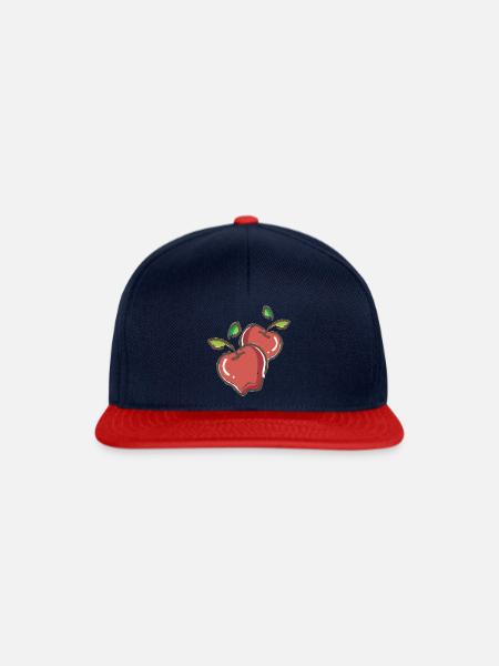 Aepfel - Snapback Cap - Navy/Rot