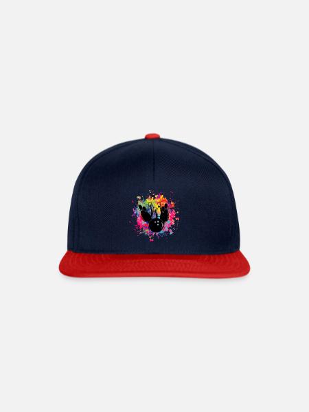bowling - Snapback Cap - Navy/Rot