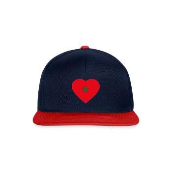 Maroc 2022 - Casquette snapback - bleu marine/rouge - Devant