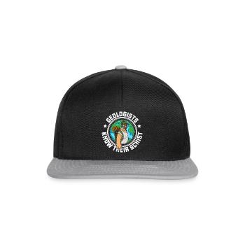 Geologist Natural Scientist Studies Profession - Snapback Cap - black/grey - Front
