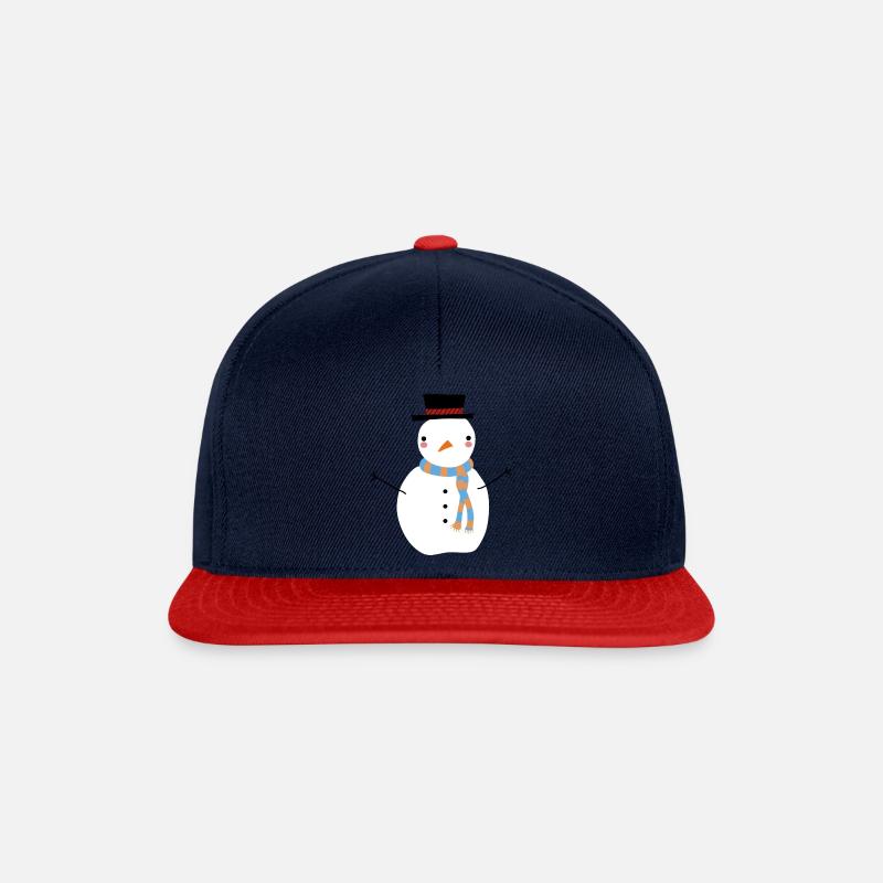 SCHNEEMANN - Snapback Cap - Navy/Rot