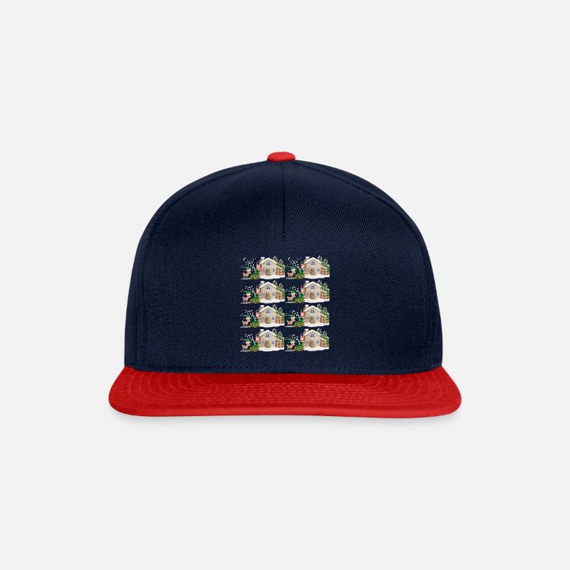 Frohe Weihnachten - Snapback Cap - Navy/Rot