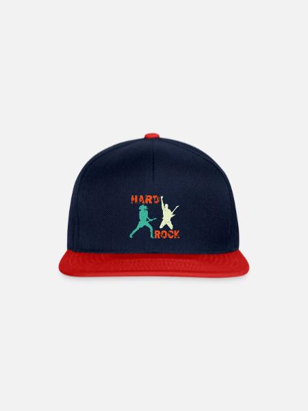 Hard Rock Gitarristen - Snapback Cap - Navy/Rot
