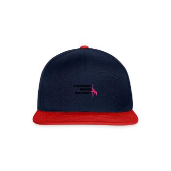I support single mothers - Snapback Cap - navy/red - Front