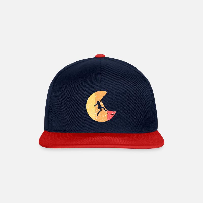 Escalade des sommets d'alpinisme - Casquette snapback - bleu marine/rouge
