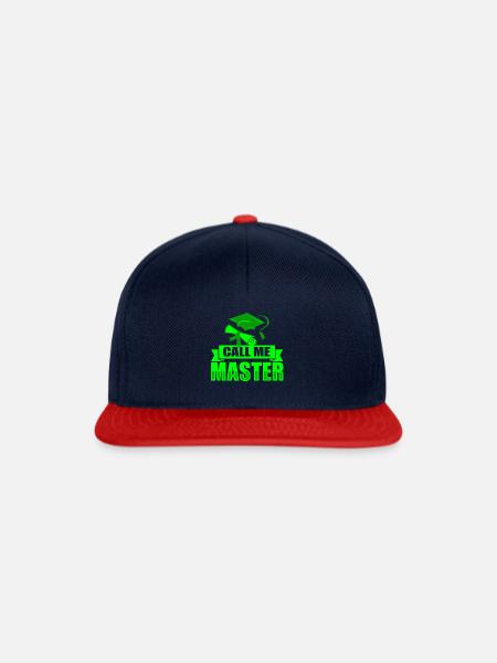 Universität - Snapback Cap - Navy/Rot