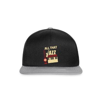 Der ganze Jazz - Snapback Cap - Schwarz/Grau - Vorne