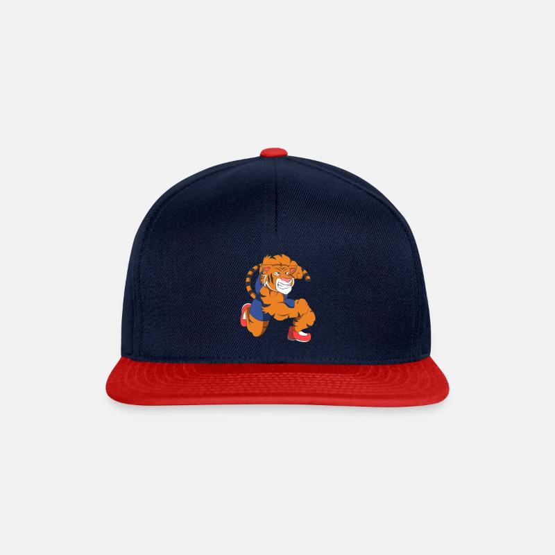 Muskel Tiger - Snapback Cap - Navy/Rot
