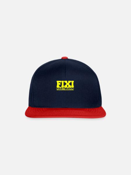 Fixi Hartmann - Snapback Cap - Navy/Rot