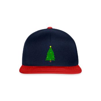 Ugly Christmas Christmas Tree T-Shirt - Snapback Cap - navy/red - Front