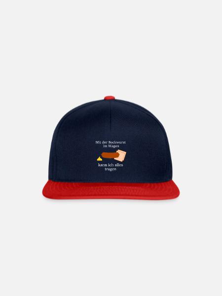 Bockwurst Arbeiter - Snapback Cap - Navy/Rot