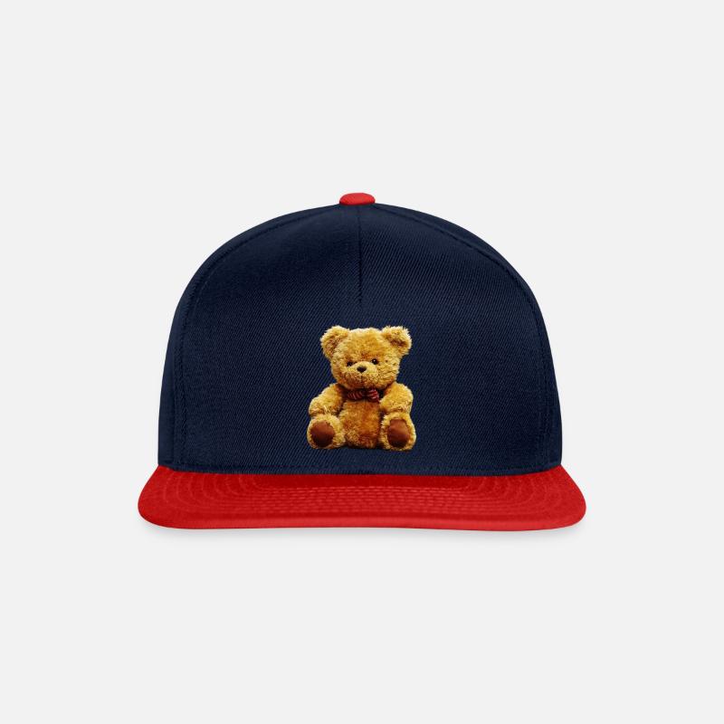 Orsetto Teddy Bear - Snapback Cap - navy/red
