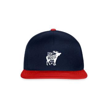 Canadian Hunting - Dont Moose With Me - Casquette snapback - bleu marine/rouge - Devant