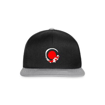 Koi poisson cadeau poisson japonais - Casquette snapback - noir/gris - Devant