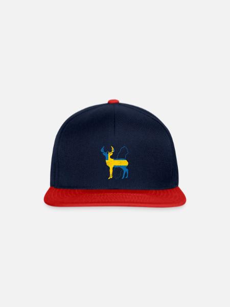 Schweden - Snapback Cap - Navy/Rot
