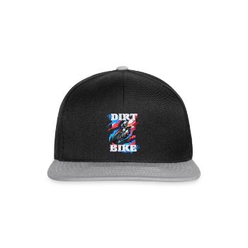 DOWNHILL DIRT BIKE - Casquette snapback - noir/gris - Devant