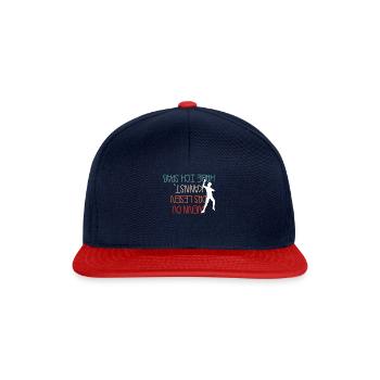 Wenn Du Das Lesen Kannst Habe Ich Spaß Kletterer - Snapback Cap - Navy/Rot - Vorne