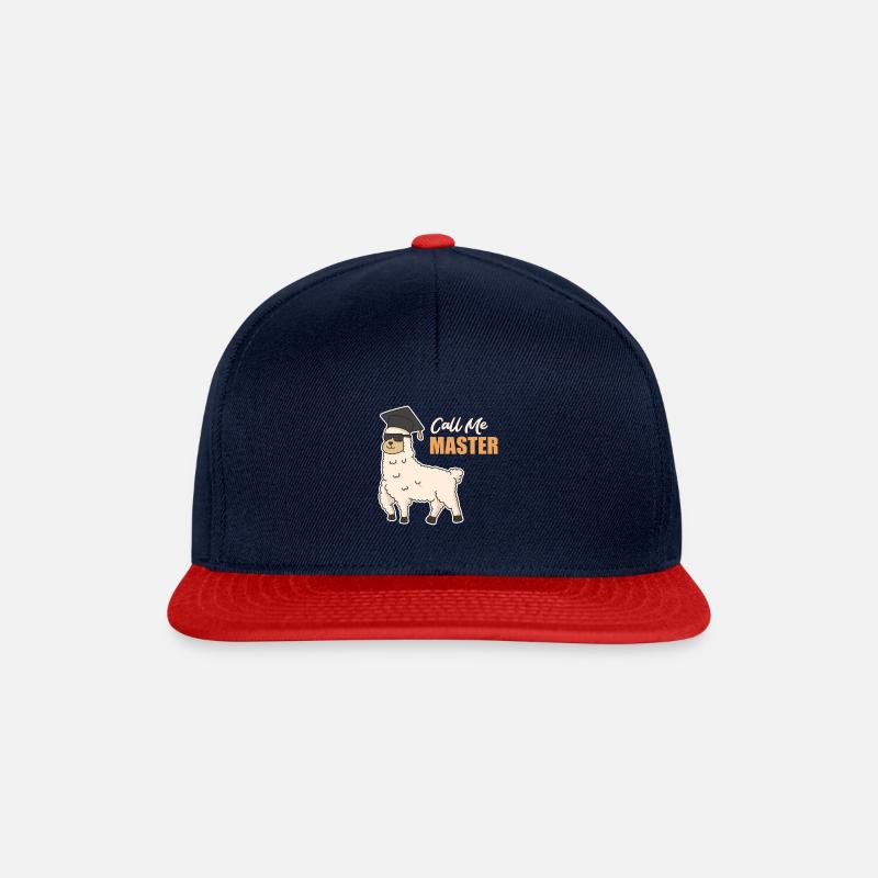 Call me Master - Snapback Cap - Navy/Rot