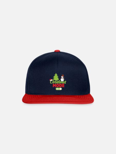 Lustiger Weihnachts-Familien-Weihnachtsmodus auf Christmas Tree - Snapback Cap - Navy/Rot