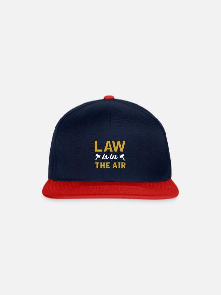 Anwalt - Snapback Cap - Navy/Rot