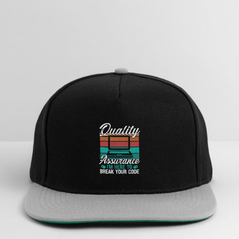 Quality Assurance Code Testing QA Engineering Snapback Cap