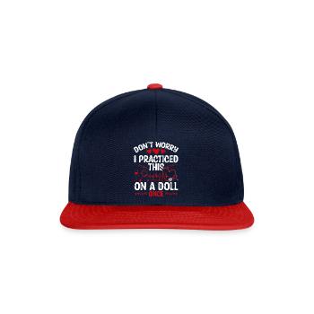 Emergency Room Nurse Appreciation Cardiac Nursing - Snapback Cap - navy/red - Front