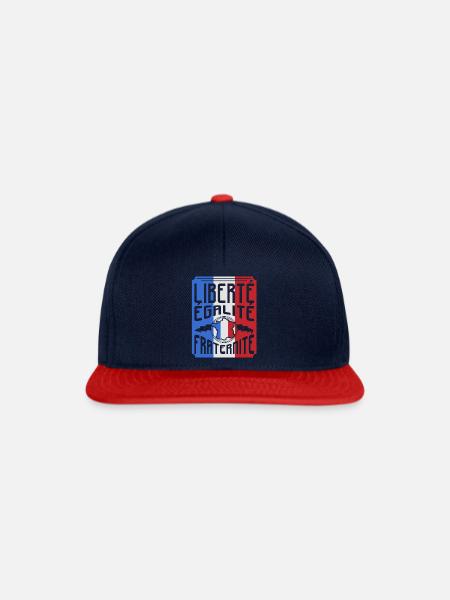 Frankreich - Snapback Cap - Navy/Rot