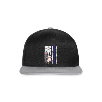Panda America 4th of July Birthday Boy - Snapback Cap - black/grey - Front