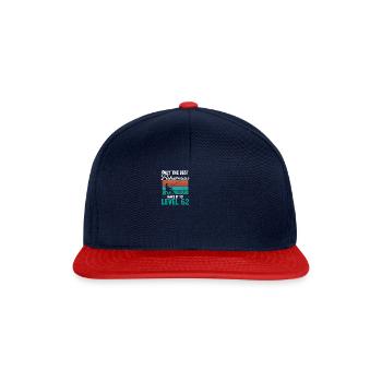 62 Fishing Level 62 Year Old Angler Fisherman - Snapback Cap - navy/red - Front