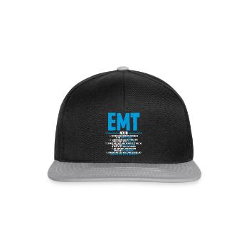 AMBULANCIER AMBULANCIER AMBULANCIER PARAMÉDICAL - Casquette snapback - noir/gris - Devant