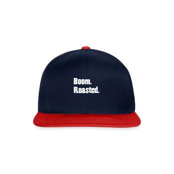 Boom Roasted Funny Office - Snapback Cap - navy/red - Front
