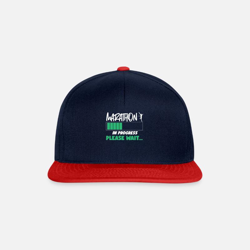 Running Runner Half Marathon - Snapback Cap - navy/red