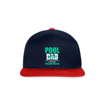 Je suis le leader de la piscine et j’adore les comprimés de chlore - Casquette snapback - bleu marine/rouge - Devant