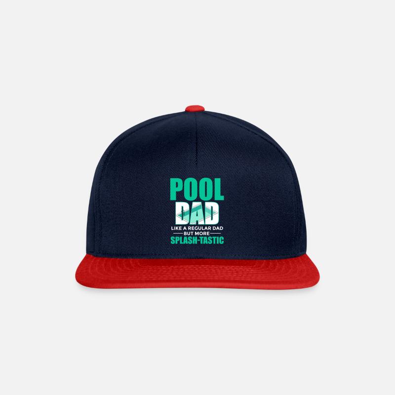 Je suis le leader de la piscine et j’adore les comprimés de chlore - Casquette snapback - bleu marine/rouge