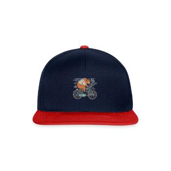 Vélo Grizzly Bear Brown Bear - Casquette snapback - bleu marine/rouge - Devant