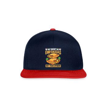 Empada Lover Je veux Empanadas Maker Colombie - Casquette snapback - bleu marine/rouge - Devant