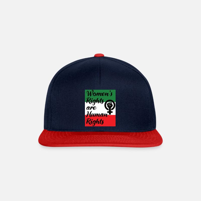 Women's Rights Are Human Rights - Iran Protest - Snapback Cap - Navy/Rot