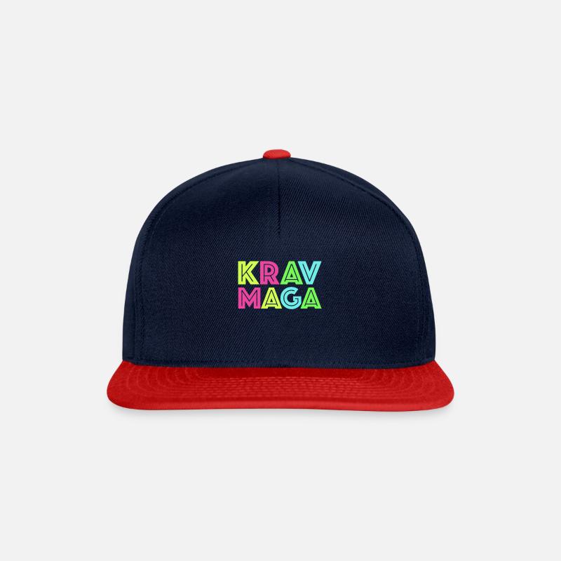 Krav Maga Apparel Israeli Self - Snapback Cap - Navy/Rot